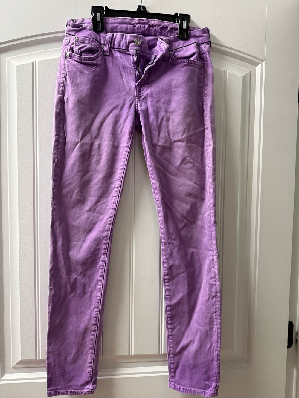 7 For All Mankind Lavender Skinny Jeans